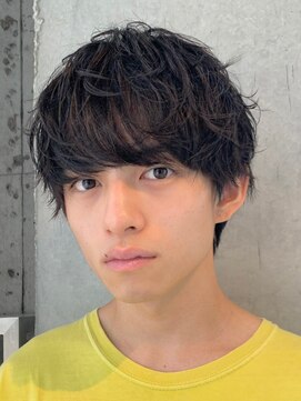メンズヘアトーキョー(MEN'S HAIR TOKYO) 束感ショートレイヤー/くせ毛風/黒髪