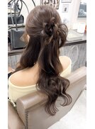 カチモリハーフアップ