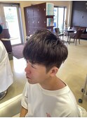 好印象ダークブラウンツーブロック @木原 6.30