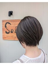ソル 千葉(Sol) くすみベージュ×丸みショート