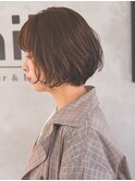 niiカット×ショートボブ×ニュアンスパーマ