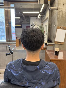 タメ(tame-) サーフカール/フェザーパーマ/ブルーブラック【都賀/メンズ】