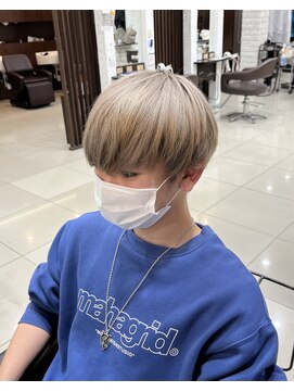 テーラヘアー 蘇我2号店(TELA HAIR) 【王道マッシュ】マッシュ×スモーキーベージュ