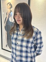 ヴィア 京都烏丸(Via)&nbsp;フェイスフレーミング/ミルクティーベージュ/ピンクブラウン