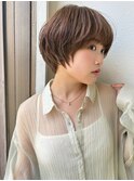 大人可愛い透明感◎ふんわり丸みショートボブ小顔艶髪p川口