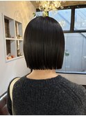 縮毛矯正でつくるタッセルボブ