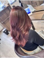 アルマヘア(Alma hair)&nbsp;【バレイヤージュ】ワインレッド