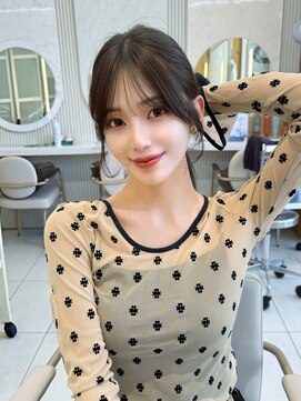 アフロートリノ(AFLOAT Leino) 結んでも可愛い顔まわり　2wayバング