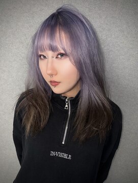 いろあそび 八王子 【ルーツカラー】ラベンダー×ブラック