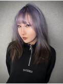 【ルーツカラー】ラベンダー×ブラック