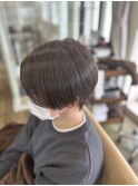 白髪なじませカラー　グレージュカラー　くびれショート