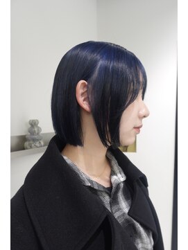ゼスト パーク(ZEST PARK) ボブカット/顔周り/ネイビーブルー