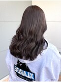 ブリーチなしカラー グレージュ春カラー担当渡辺聖