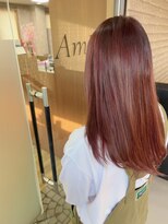 アミリー 成田美郷台店(Amily)&nbsp;艶感ストレートオレンジブラウンボブ 透明感カラー