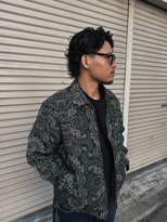 ハイセンス(HISENSE)&nbsp;メンズパーマグランジパーマメンズミディアムスタイル【GIA】