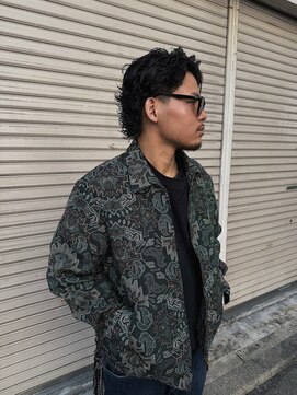 ハイセンス(HISENSE) メンズパーマグランジパーマメンズミディアムスタイル【GIA】