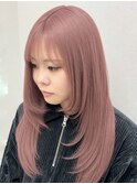 1回ブリーチからできる【王道ピンクカラー】