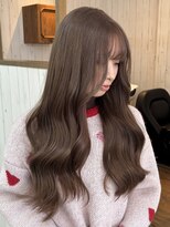 ワク 西尾店(waku) ミルクティーベージュダブルカラーケアブリーチインナーカラー