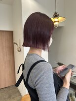 エテ(ete) ぱつっとボブ×暖色カラー