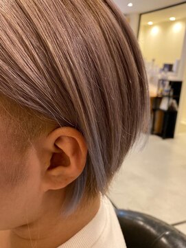 シェルビー 新宿(SHELBe) グレーベージュ×シアーカラー[新宿/ヘッドスパ/白髪染め]