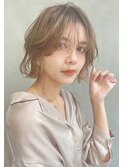 2022 Ameri新宿　ハイトーンショートボブ