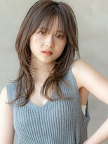 オースティン 登戸向ケ丘遊園(AUSTIN)&nbsp;大人かわいい前髪セシルカットココアブラウンフリンジウェーブ