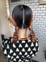 ツインアレンジ　ツインヘア　カチモリ　個性派アレンジ