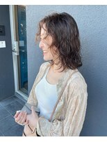 ナループロアボタン(Nalu pu loa BOTAN)&nbsp;ボブパーマ/黒髪パーマ/切りっぱなしボブ/ショートボブ