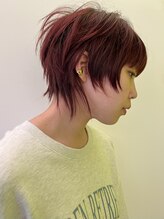 ダールヘア(dar hair) エッジショート×ボルドーカラー/呉市美容院/REN