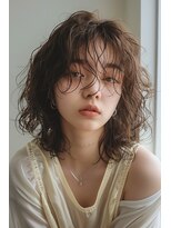 ラナ 新宿(lana)&nbsp;ミディアムレイヤー/顔まわり/後毛/レイヤー【lana hair 新宿】