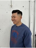 サイドパート アイロンパーマ