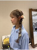 サイド編み下ろし