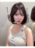 イメチェン外ハネボブ美髪ワイドバングレイヤー縮毛矯正/池袋