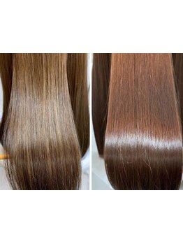 髪質改善/酸熱トリートメント・Aujua等ヘアケアも豊富◎髪質やお悩みに合わせたオーダーメイドケアが叶う。