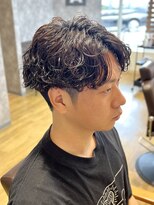 デプト(DEPT.)&nbsp;波巻きスパイラルパーマフェードマッシュメンズカットバーバー