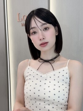 ロンド ブランシュ 錦糸町北口(Lond blanche) ミニウルフレイヤーカットオリーブグレーショートボブ/錦糸町