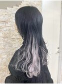 シールエクステ/ショートウルフ→ロングウルフ