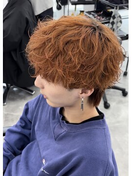 オム ブランシェ(HOMME BLANCHE’) 【Natsuki】シャドウパーマ×ブリーチ