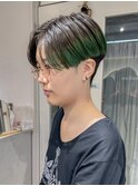 刈り上げショートテクノカット裾カラー 横浜　N