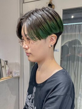 テトラ バイ ネオリーブ 横浜西口店(tetra by neolive) 刈り上げショートテクノカット裾カラー 横浜 N