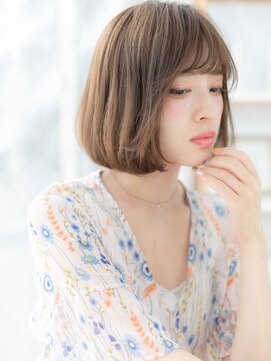 モッズヘア 上尾西口店(mod's hair) 耳かけオリーブベージュ小顔前下がり丸みボブh4上尾20代30代40代