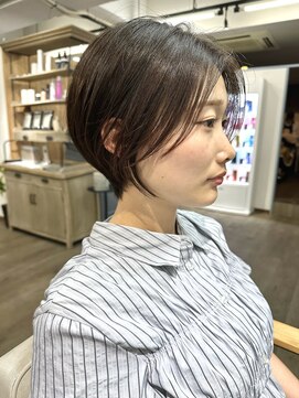 ルアン 上通り(ruen) 熊本ショート/前髪長め/大人ショート/熊本美容室/髪質改善