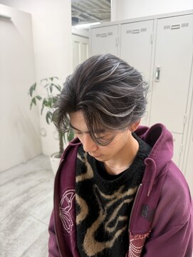 ファンド 千葉(fand) メンズバレイヤージュ/バレイヤージュ/ホワイトベージュ