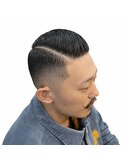 メンズカットメンズパーマニュアンスパーマフェードカット[立川]