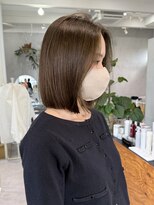 ランプヘアー(LAMP hair)&nbsp;オリーブベージュ×ボブ
