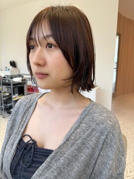 オン キャナルシティ博多前店(on) 【晴音】レイヤーボブ/チョコレートブラウン/30代
