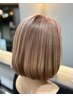 【白髪ぼかしでも艶髪に】大人女性の髪質改善カラーエステ＋カット