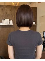 零秒女髪 千里丘店&nbsp;艶髪まとまり美髪の上品ボブスタイル髪質改善髪質改善カラー艶感