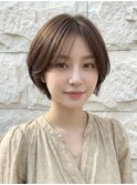 秋カラーふんわりショートボブ/2wayバング顔周りレイヤーp北浦和