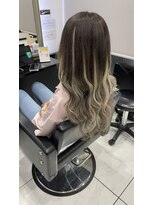 ヘアーデザイン ジェルム(Hair Design germe)&nbsp;バレイヤージュ風プルエクステ #しのだスペシャル